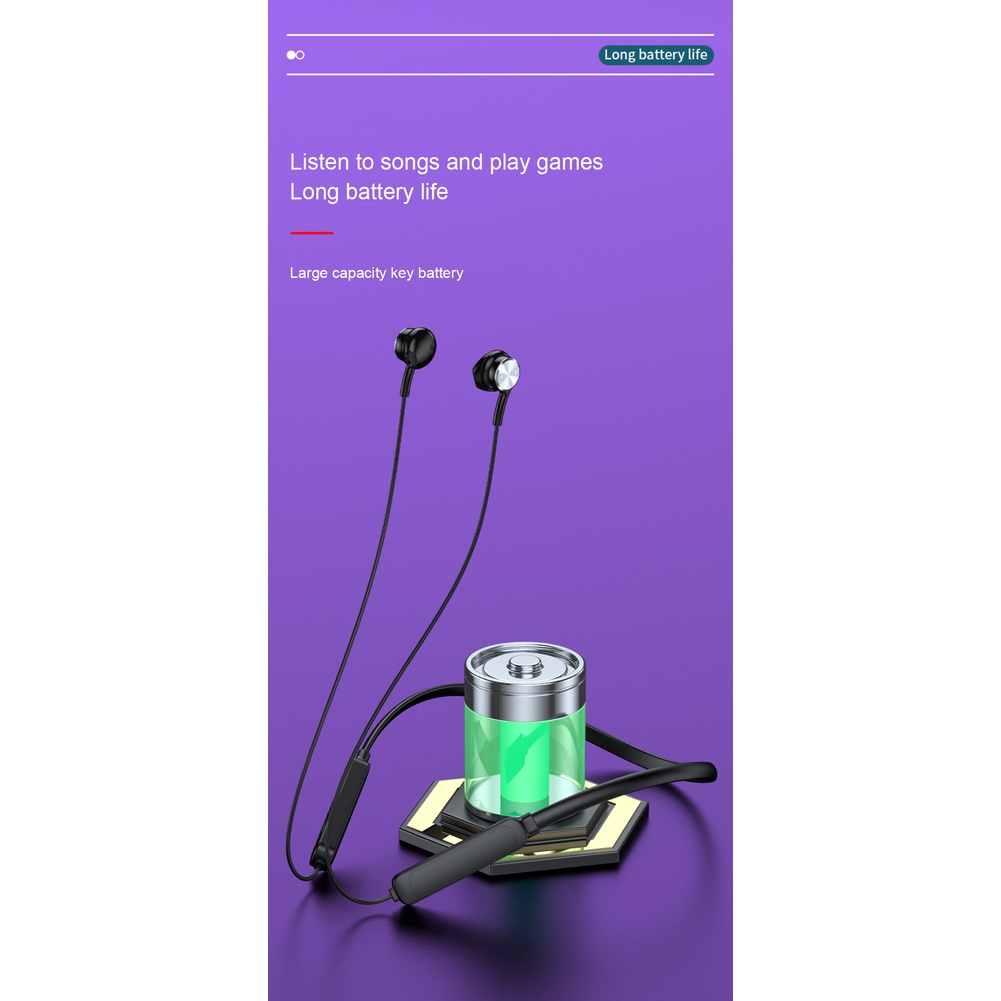 Từ Tính Không Dây Bluetooth Tai Nghe Nhạc B6 Điện Thoại Cổ Thể Thao Tai Nghe Nhét Tai Có Mic Cho iPhone Samsung Xiaomi ^ MK ^