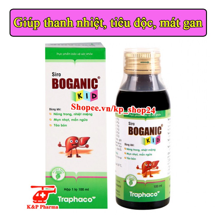 ✅ [CHÍNH HÃNG] Boganic Kid Traphaco – Giúp thanh nhiệt tiêu độc, mát gan, giảm mẩn ngứa, mề đay, viêm da cơ địa, rôm sảy