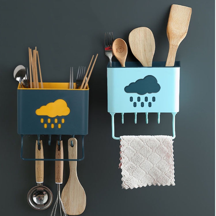 Giá kệ để bát đũa bàn chải đánh răng hình đám mây tiện lợi