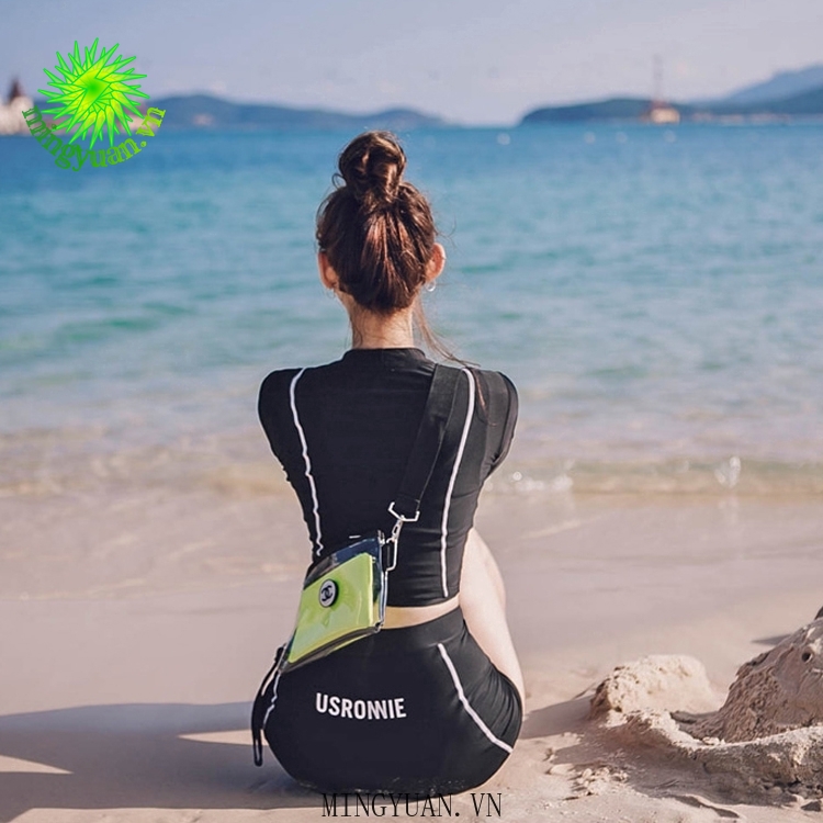Korean Áo tắm nữ chống nắng dài tay hai mảnh