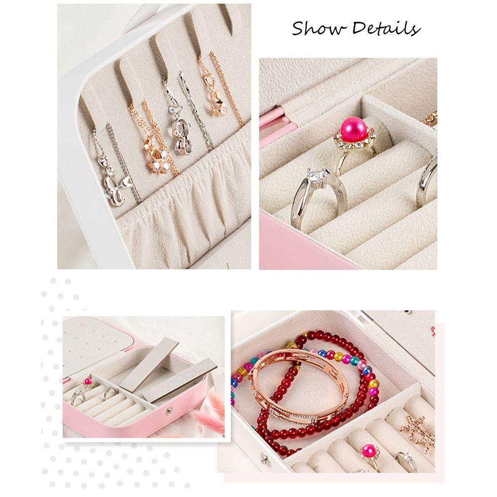 Hộp Đựng Trang Sức Bằng Da PU Tiện Dụng Khi Đi Du Lịch