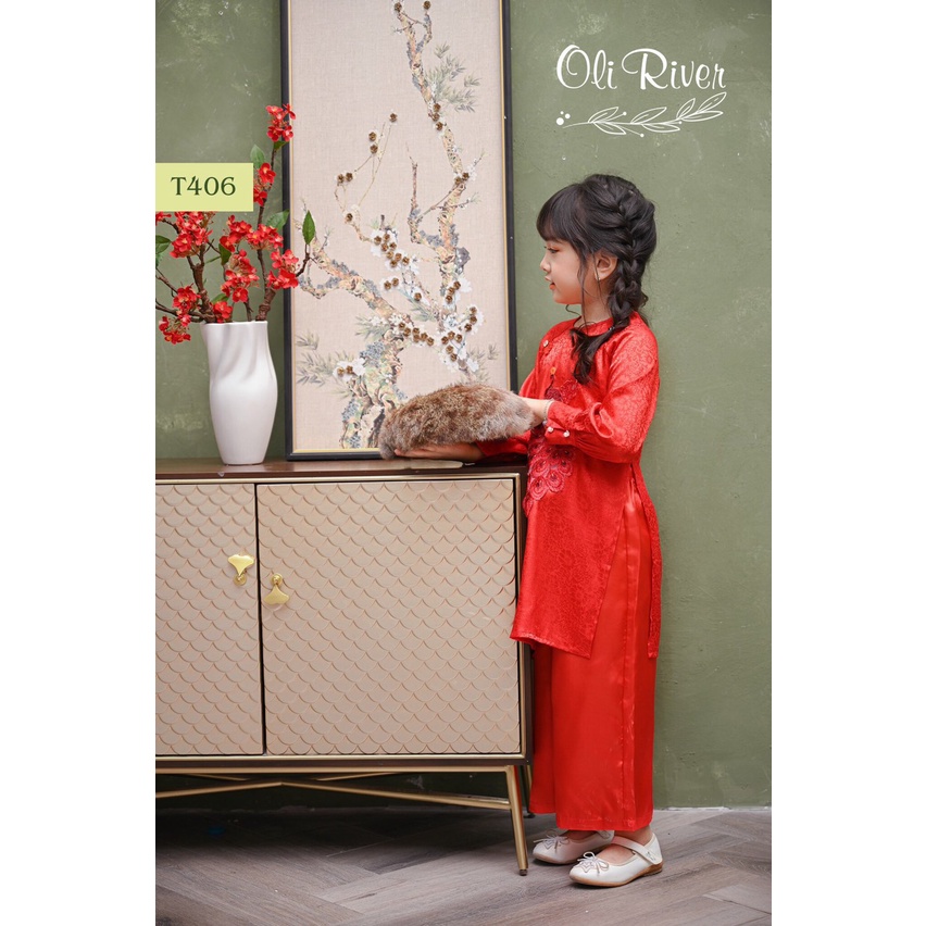 Áo dài,Áo dài Tết cho bé, áo dài cách tân, mẫu mã đẹp 013576