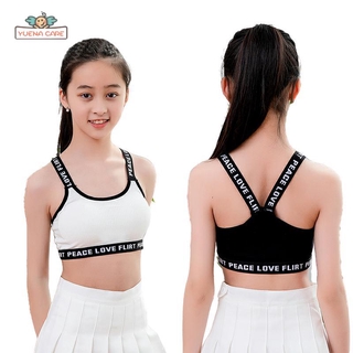 Áo Ngực Thể Thao Bằng Cotton Chống Trượt Cho Bé Gái Tuổi Teen