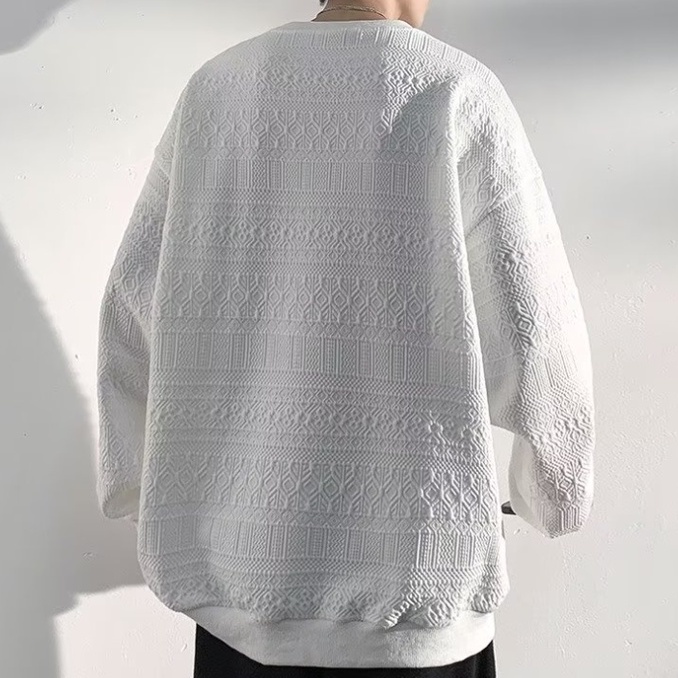 Áo sweater Cổ Tròn Dáng Rộng Phong Cách Thời Trang Hàn Quốc