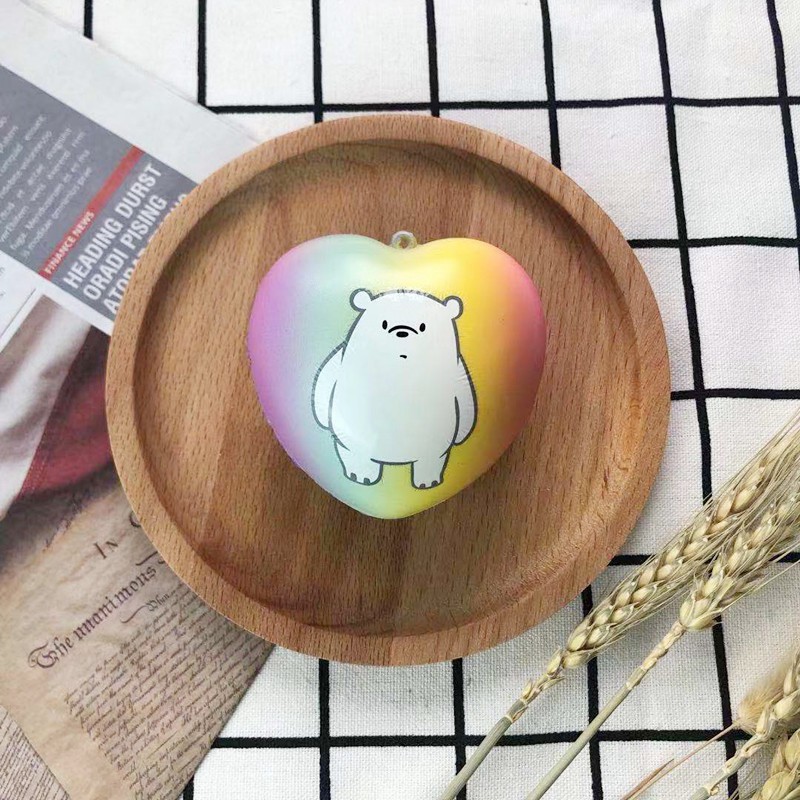 Đồ chơi bóp phục hồi chậm in hình We Bare Bears nhiều màu dễ thương