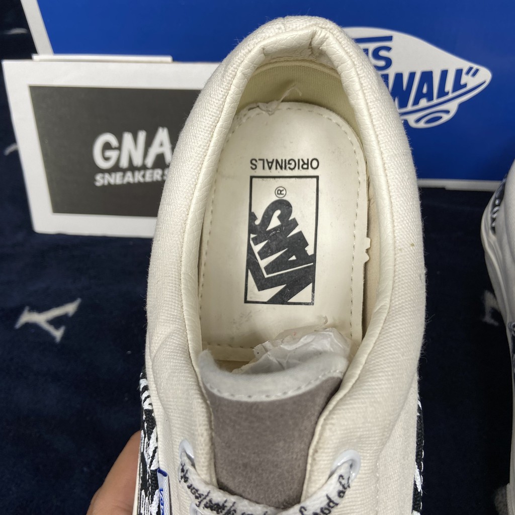 Giày vans fear of god thể thao nam cao cấp họa tiết in chữ, dây in chữ
