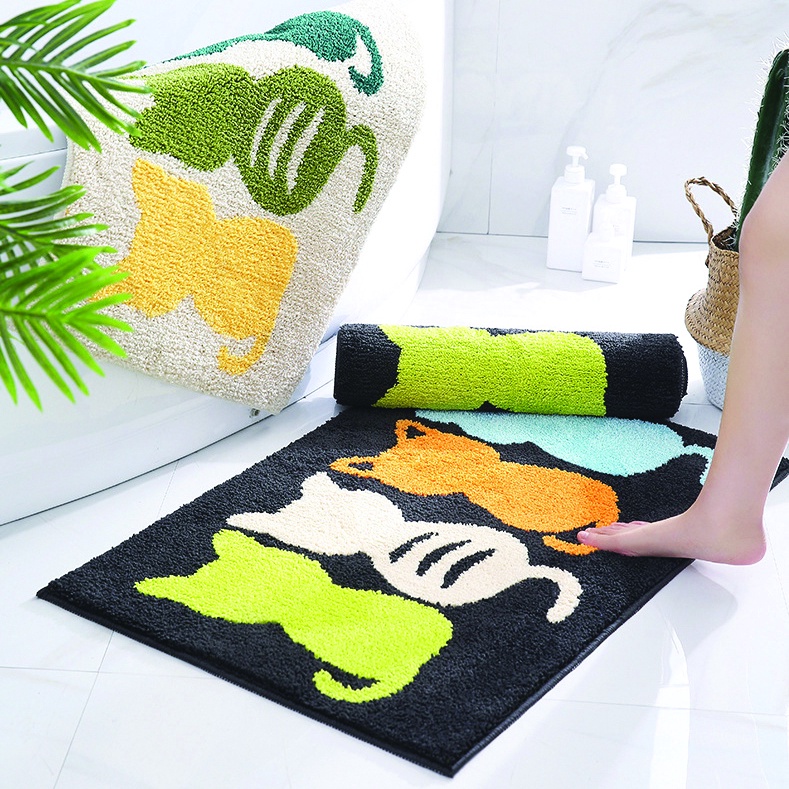 Thảm lau chân chùi chân chống trượt thấm nước nhà bếp nhà tắm phòng khách, giẻ lau chân đế chống trượt TINZ|Mã Hoatiet