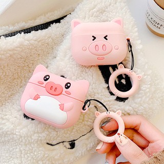 Vỏ silicon cho tai nghe Airpods Pro mẫu 3D Heo