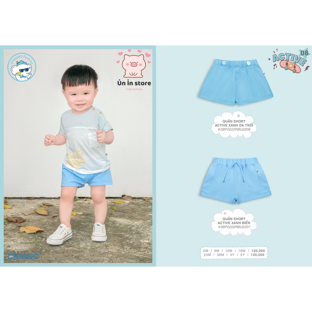 Chaang quần short Active mùa hè cho bé SS2022D05