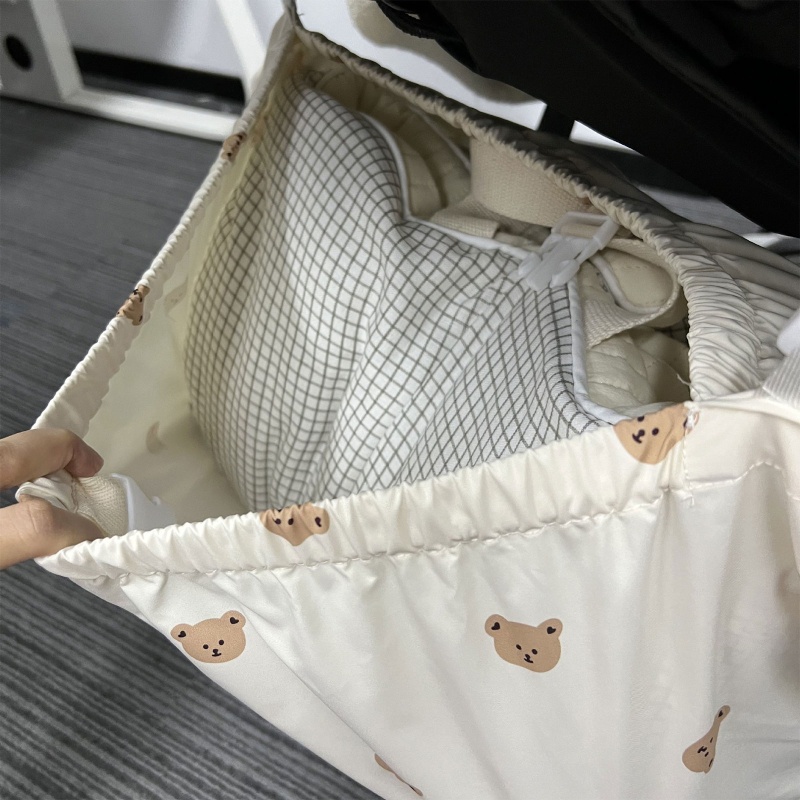 Túi Đựng Bỉm Cỡ Lớn Bằng Nylon Mềm Họa Tiết Hổ / Gấu