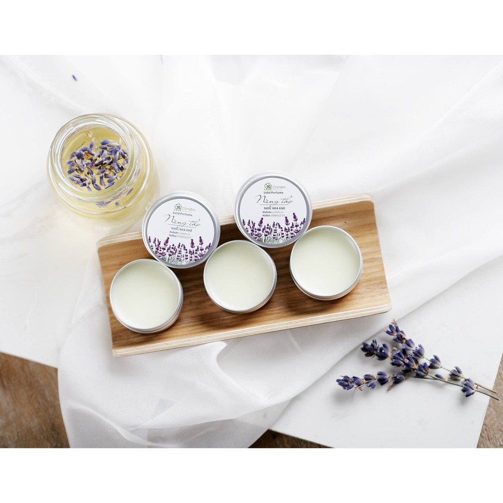 Nước Hoa Khô/ Dầu Thơm Khô Thiên Nhiên Nàng Thơ Lavender Ngọt Ngào [TẶNG kèm Túi Vải nhỏ] Cỏ Mềm 10g Mới 100%.Bảo hành 6