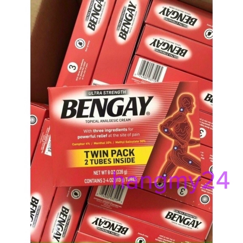 Bộ Kem xoa bóp giảm đau BENGAY Ultra Strength 2 x113g