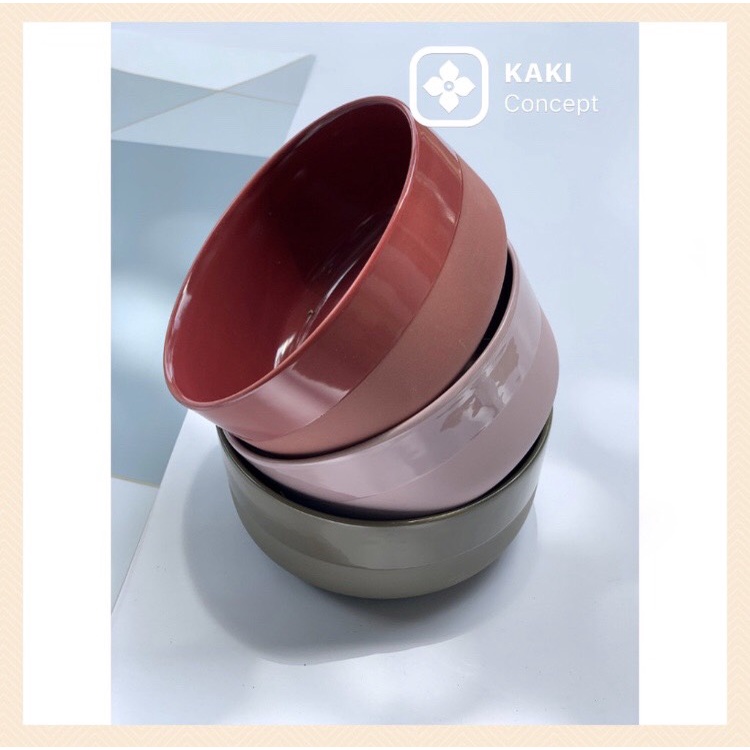 Bát đĩa decor - Bát tô sứ Kaki Concept