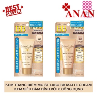 KEM TRANG ĐIỂM MOIST LABO BB MATTE CREAM 33G
