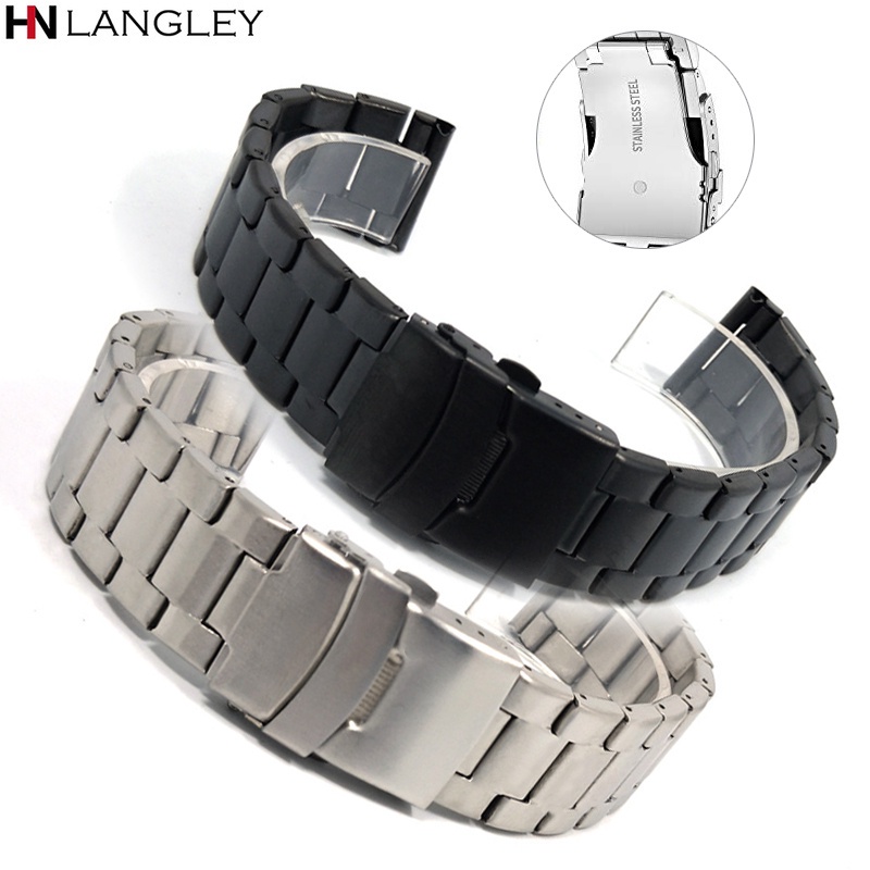 Dây Đeo Đồng Hồ Bằng Thép Không Gỉ Siêu Nhẹ Phong Cách Mới Cho Samsung Galaxy Watch 4 Classic Huawei 20mm 22mm