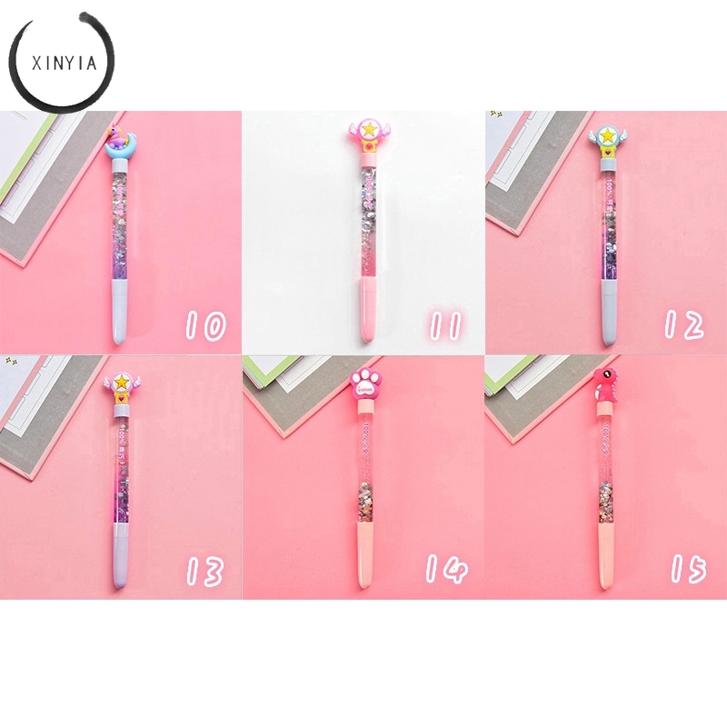 0,5mm Little Fairy Stick Star Unicorn Quicksand Gel Pen Nữ sinh viên