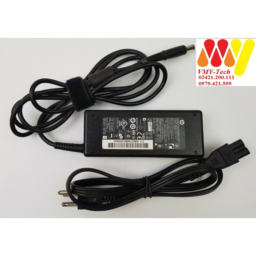 SẠC Laptop HP 4.7 Chân KIM To - 19V - 4.7A HP 8460 8470 8560P 8570P (Adapter HP 90w Tròn To) tặng kèm dây nguồn