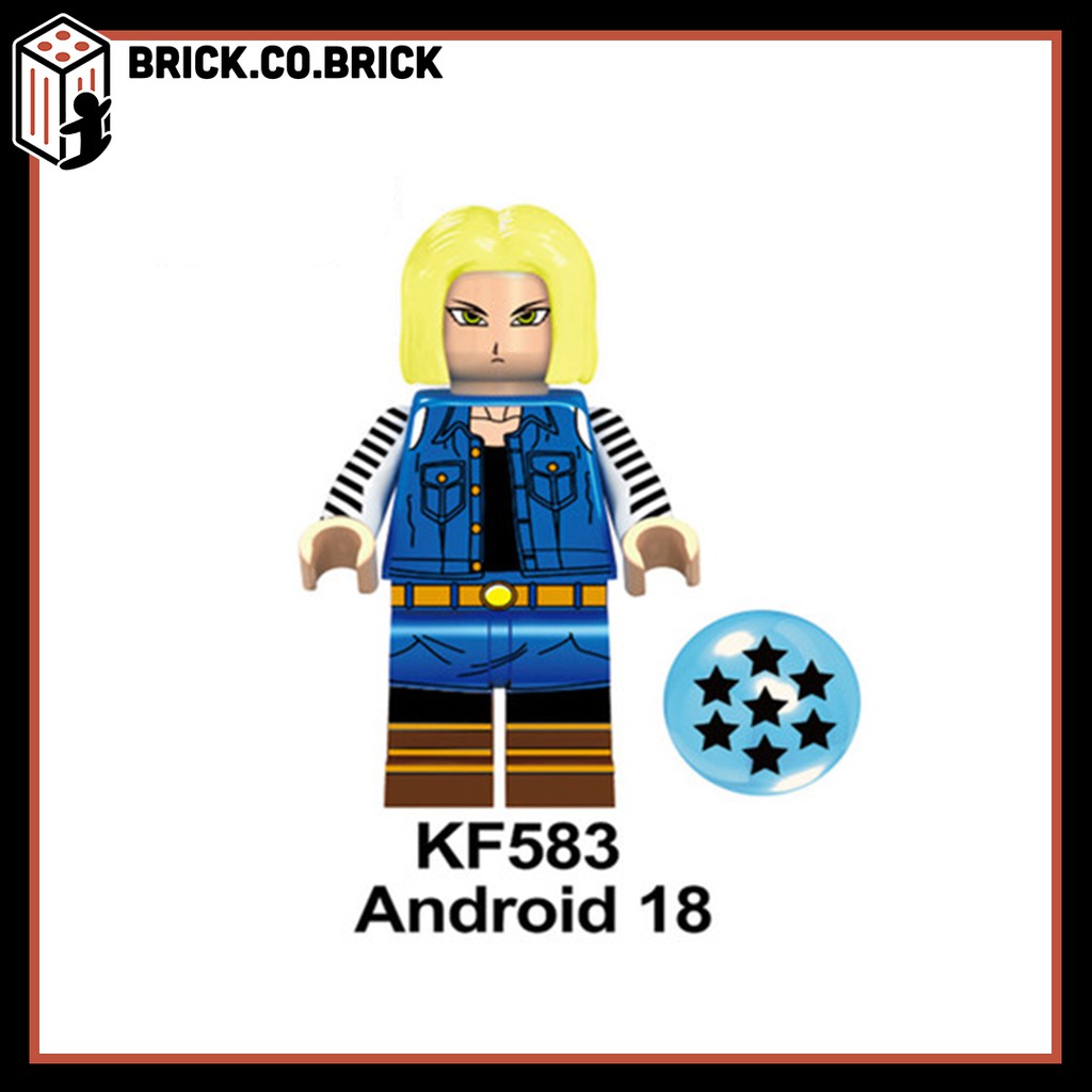 Non Lego Dragon Ball Đồ Chơi Lắp Ráp Minifigure Anime Mô Hình Sáng Tạo 7 viên ngọc rồng KF6048