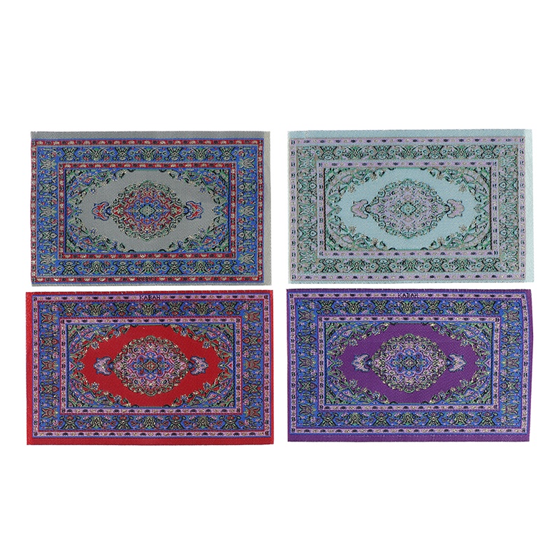 Bộ 2 Thảm Mini Tỉ Lệ 1: Dùng Trang Trí Nhà Búp Bê