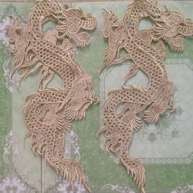 Combo 4 rồng thêu