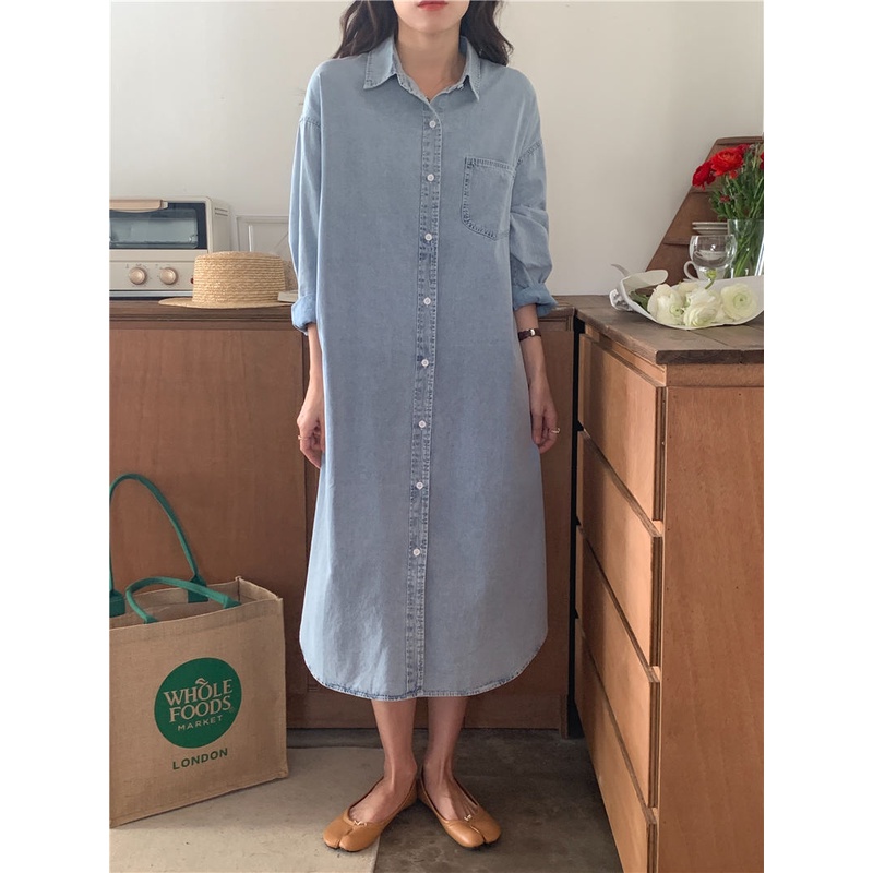 Đầm Denim DáNg DàI 49673