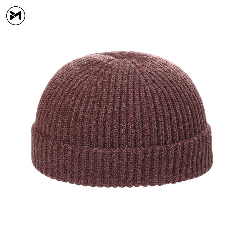Nón Len Trùm Đầu Màu Trơn Giữ Ấm Thời Trang Mới 2022 Cho Nam Nữ