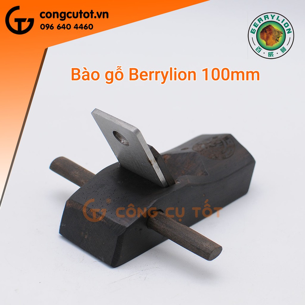 Bào gỗ Berrylion 100mm lưỡi thép gió