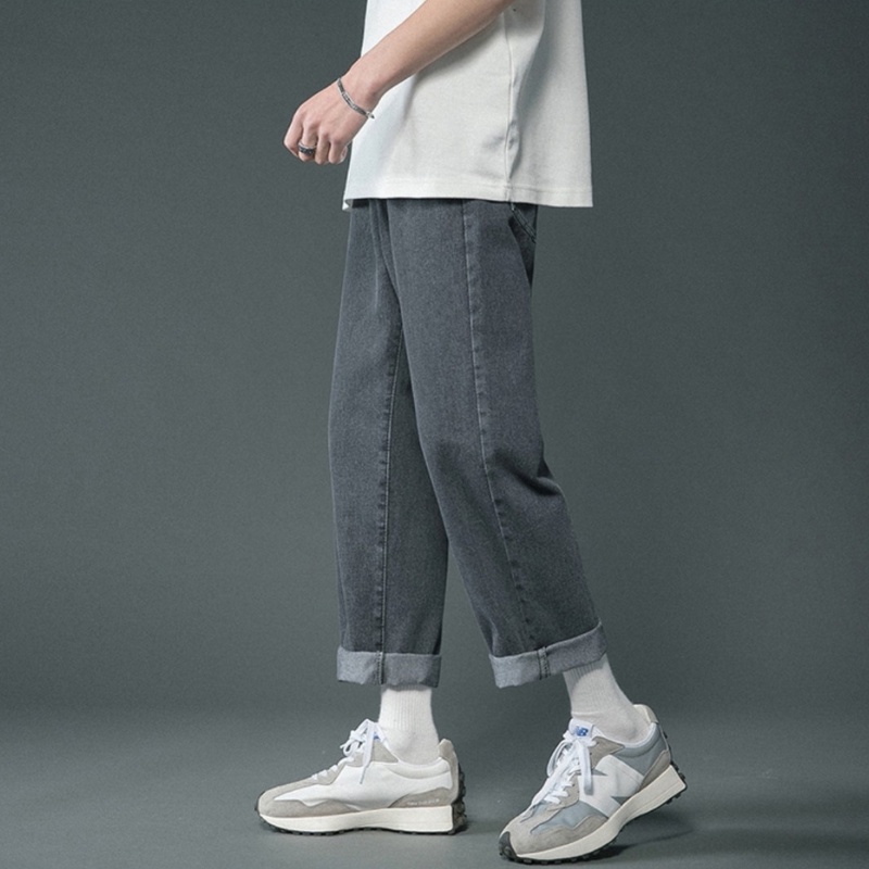 Quần Jean Nam, Quần Baggy xanh sáng nhạt, xanh đậm, trắng, xám ống suông rộng TR02 hottrend 2022-Trend Clothing!