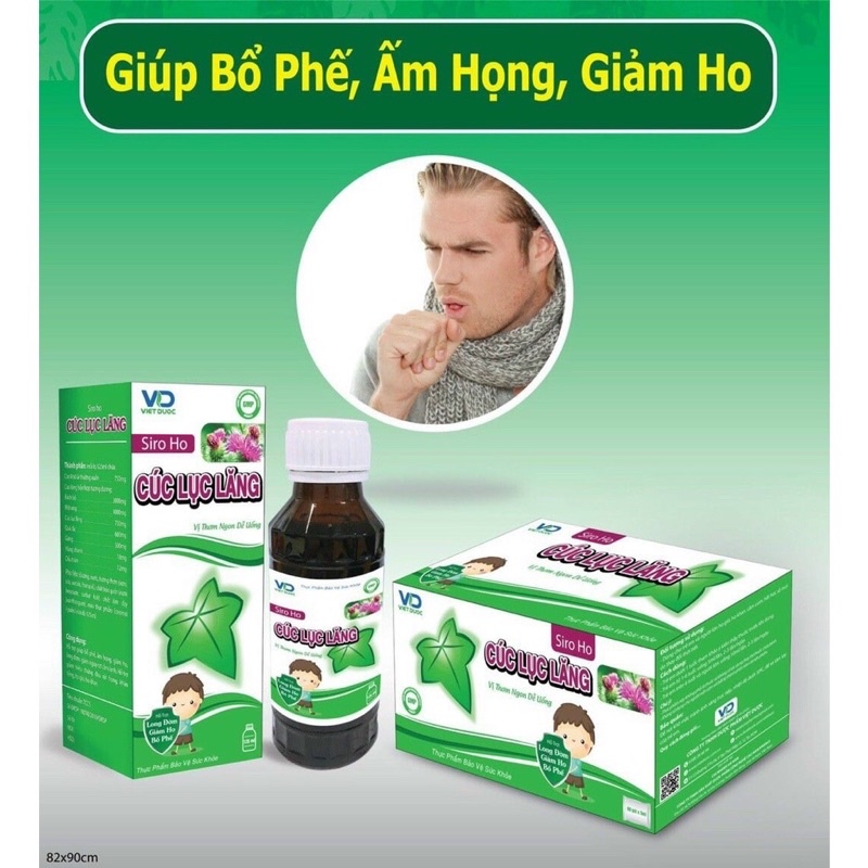 Siro ho Cúc Lục Lăng Vị Ngọt dễ uống chai 100ml