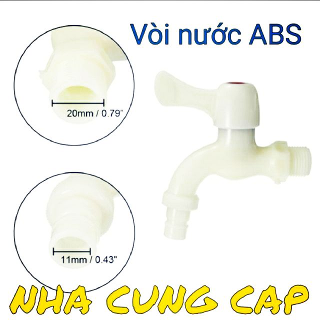 (GIÁ HỦY DIỆT) VÒI HỒ NƯỚC NHỰA ABS