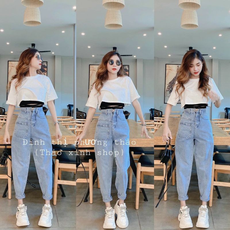 [Mã FASHIONT4WA2 giảm 10K đơn 50K] Sét 2 áo cặp croptop dây dài 02