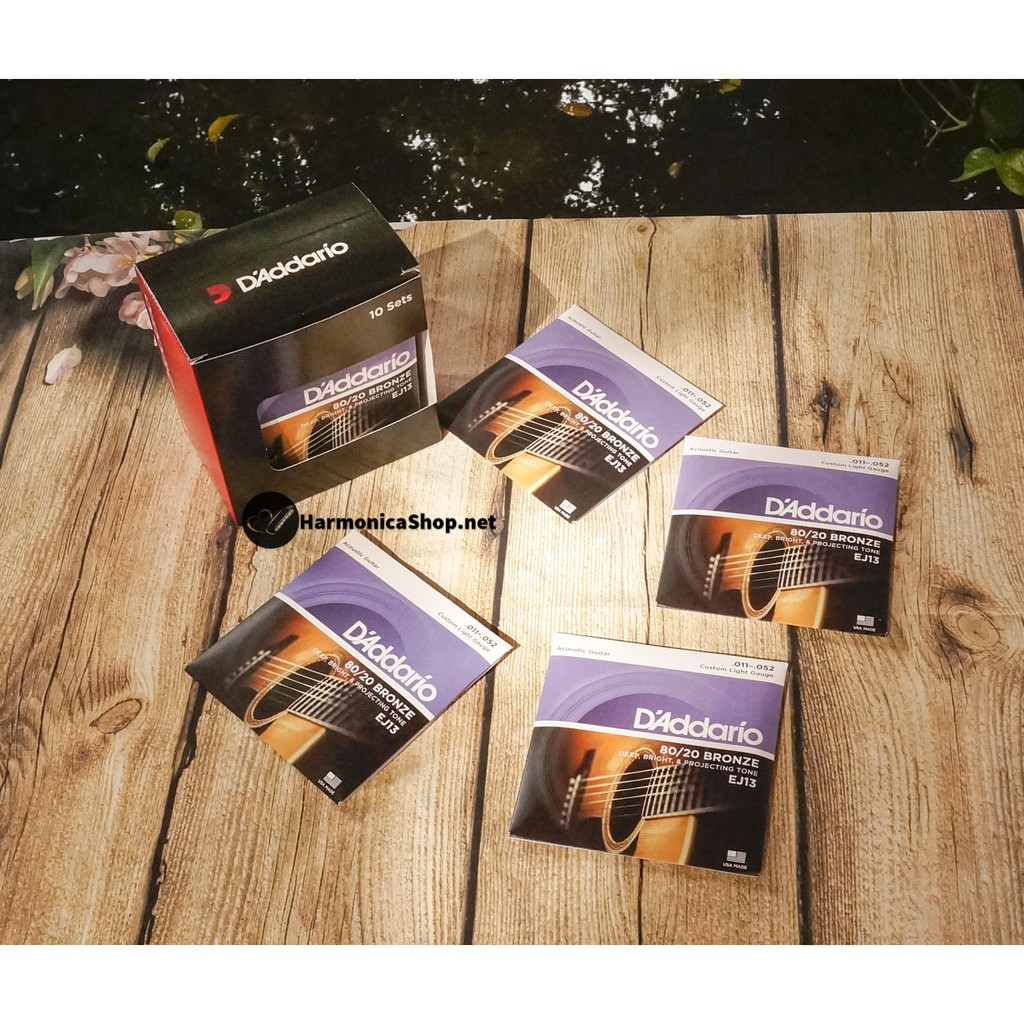 DÂY ĐÀN GUITAR ACOUSTIC D’ADDARIO EJ13 CHÍNH HÃNG