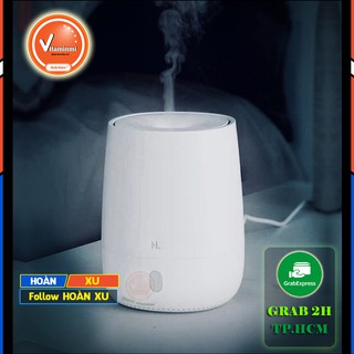 Máy Xông Tinh Dầu Xiaomi HL 120ml Đèn LED Mini TRẮNG 2020 - Tạo Ẩm, Khử Bụi, Kháng Khuẩn Bằng Ion Âm - Sóng Siêu Âm