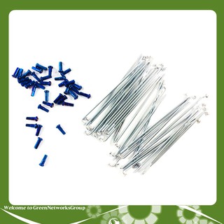 Bộ căm xe máy mạ Crom Osaki Chân 7 màu GreenNetworks (1 bộ 2 bánh trước sau)