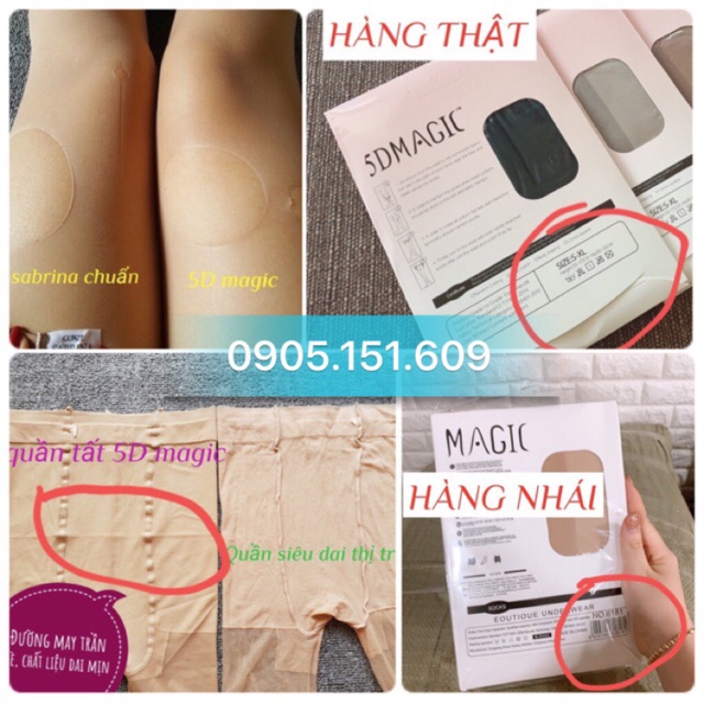 Thanh lý QUẦN TẤT DA 5D MAGIC ( Loại tốt)