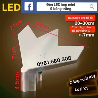 Đèn led kẹp mini