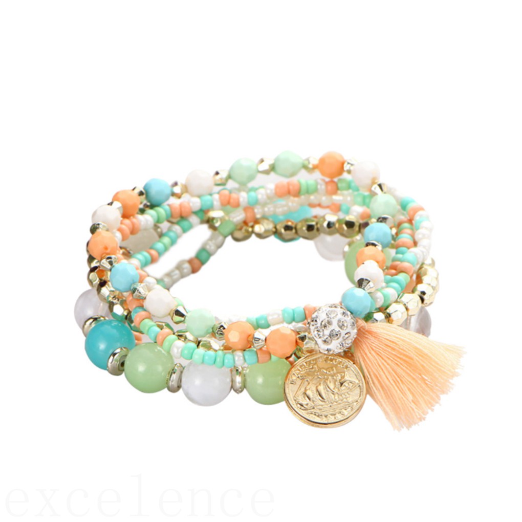 Set 5 Vòng Tay Thời Trang Boho Cho Nữ