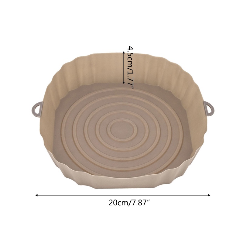 Khay Silicone Tròn Lót Nồi Chiên Không Dầu Thay Thế Cho Nồi Chiên Không Dầu