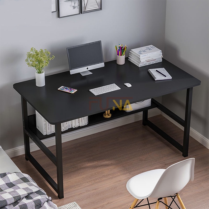 Bàn làm việc, bàn học FUNA thiết kế kiểu Hàn S-Table, T-Table khung thép sơn tĩnh điện, mặt gỗ MDF phủ melamine