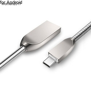 Dây cáp sạc nhanh lò xo cho Apple Android Type-C