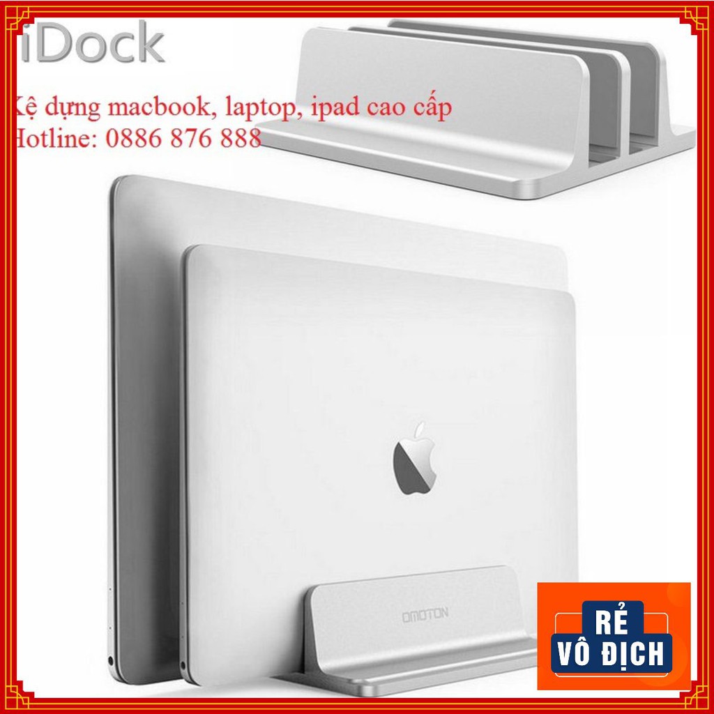 Giá đỡ, đế dưng gọn máy tính bằng nhôm cho Macbook, Laptop, iPad