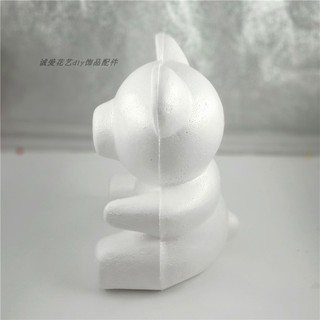 PHÔI GẤU XỐP CẮM HOA - 12cm
