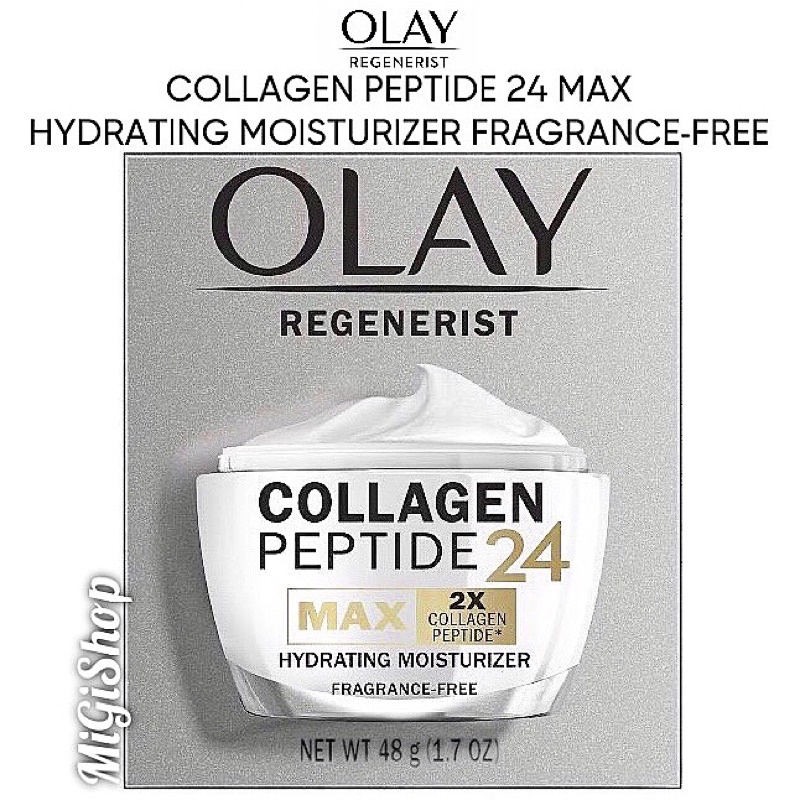 Kem Dưỡng Ẩm Tái Tạo Da Olay Collagen Peptide 24 Max Fragrance Free 48g