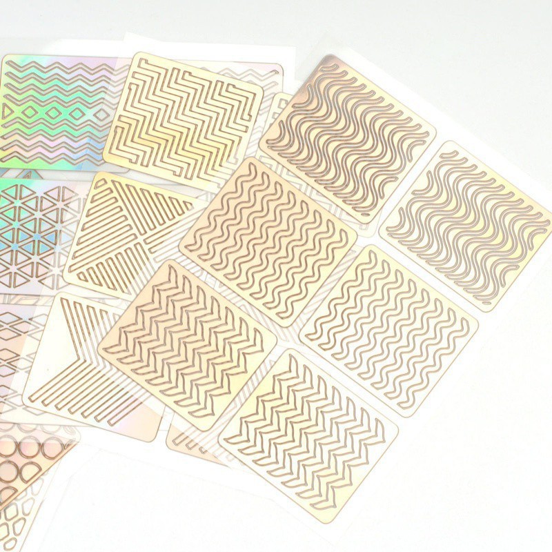 Set 24 Miếng Dán Khuôn Vẽ Móng Nghệ Thuật