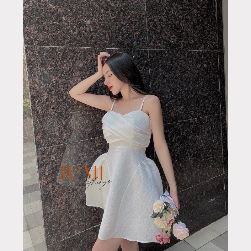 Váy hai dây nhún ngực đầm 2 dây | BigBuy360 - bigbuy360.vn