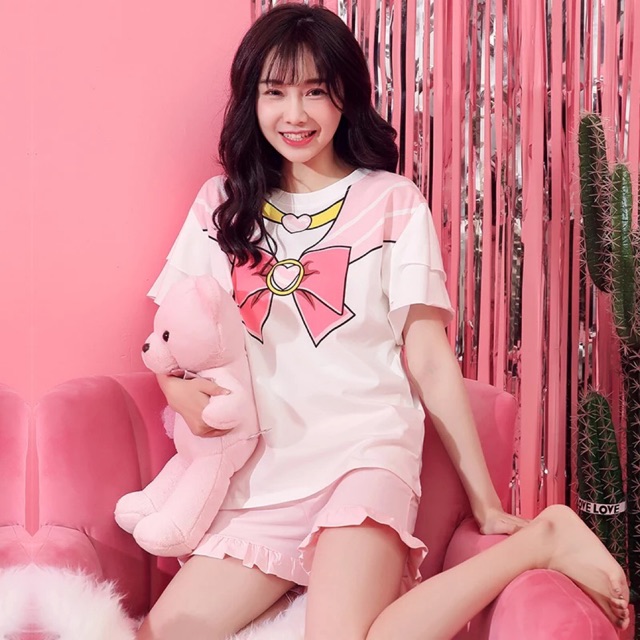Bộ đồ mặc nhà thuỷ thủ mặt trăng SAILORMOON đáng yêu sam sam Boutique