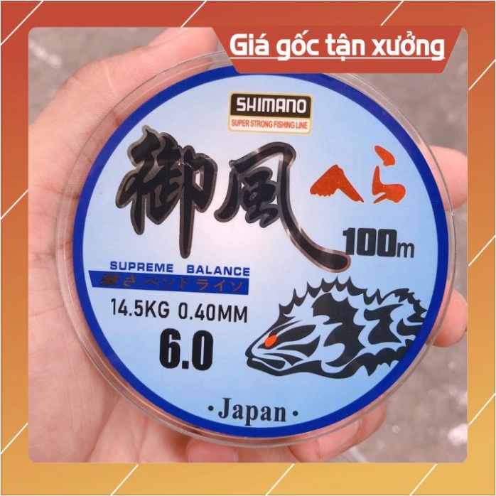 Cước Câu Cá SHIMANO Cước Câu Siêu Bền 100m Đủ Size Số