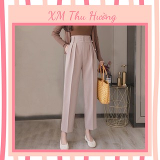 Quần baggy nữ cạp to 3 khuy công sở siêu Hot