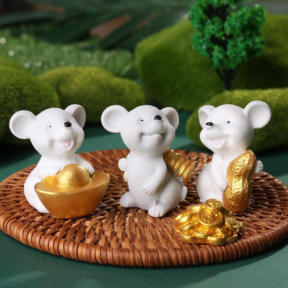 Mô Hình Chú Chuột Hoạt Hình Trang Trí Sân Vườn