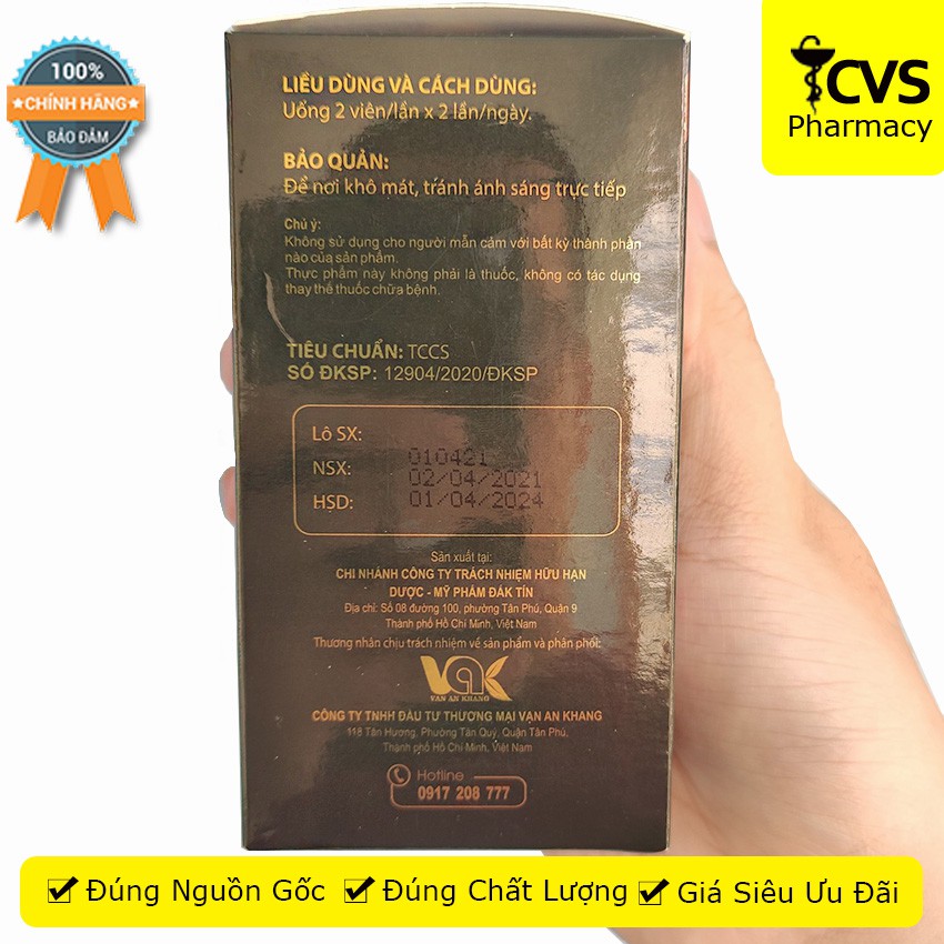 Nam Thận Vương Power (Loại Mới, 30 viên) - Hỗ trợ bổ thận, tráng dương, giúp tăng cường sinh lý nam giới - cvspharmacy